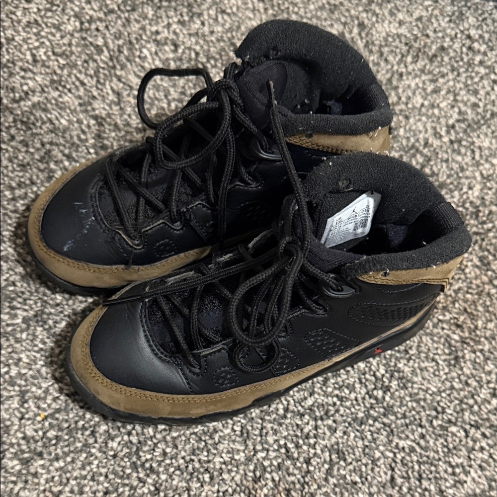 Kids Black and Brown Sneakers